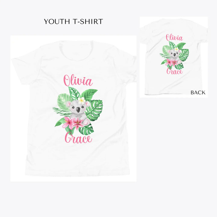 Watercolor-Baby-Tropical-Animal-custom-youth-t-shirt-artfulane