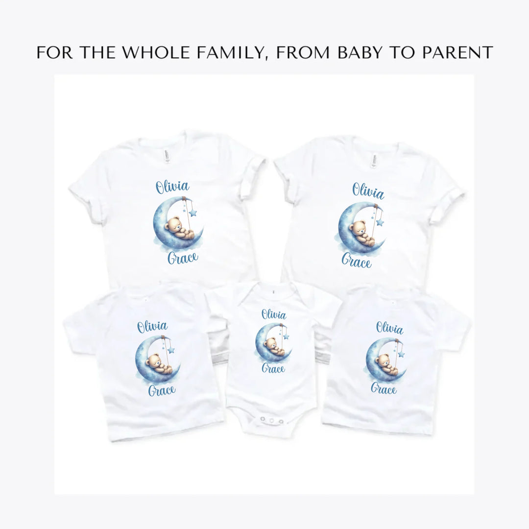 Watercolor-Teddy-Bears-Sleeping-on-Moon-custom-t-shirts-adult-youth-toddler-baby-sizes-artfulane
