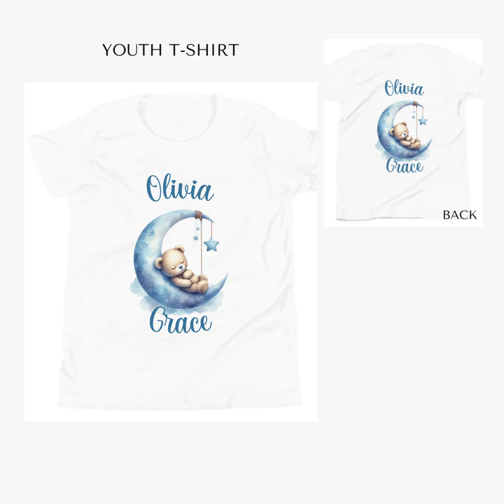 Watercolor-Teddy-Bear-Sleeping-on-Moon-custom-youth-t-shirt-artfulane