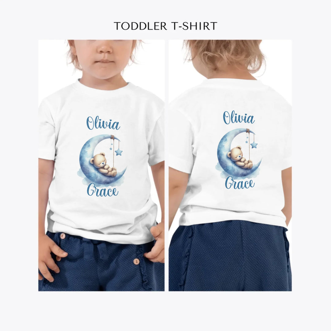 Watercolor-Teddy-Bear-Sleeping-on-Moon-custom-toddler-t-shirt-artfulane