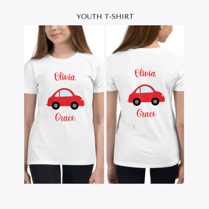 Bright-Colored-Vehicles-custom-youth-girl-t-shirt-artfulane