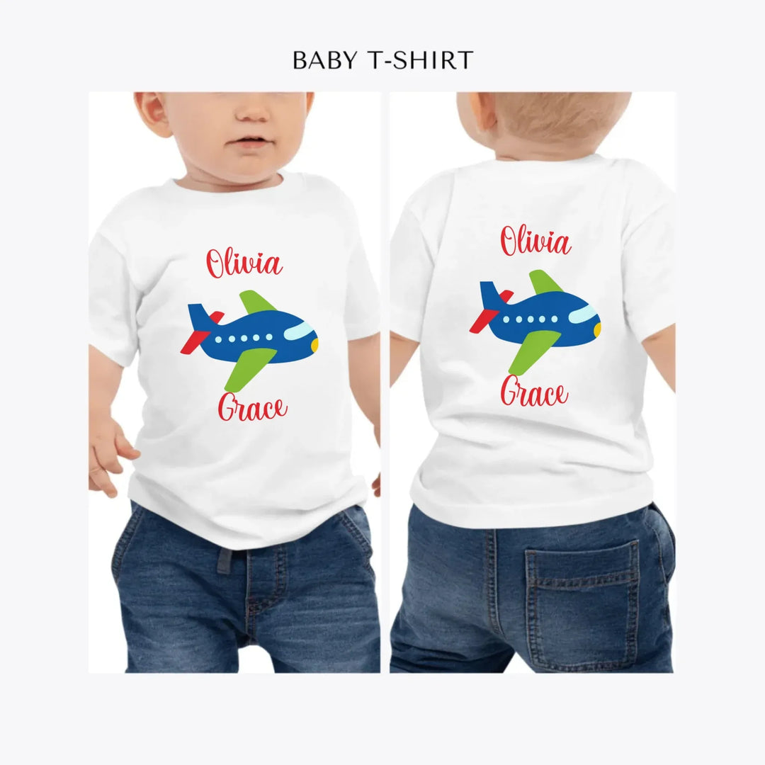Bright-Colored-Airplanes-personalized-baby-t-shirt-artfulane