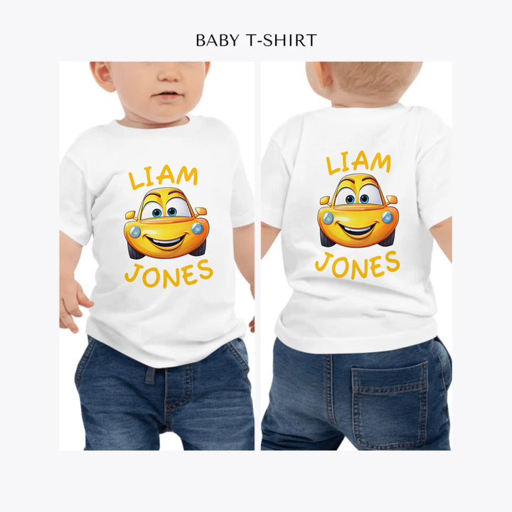 Smiling-Cars-personalized-baby-t-shirt-artfulane
