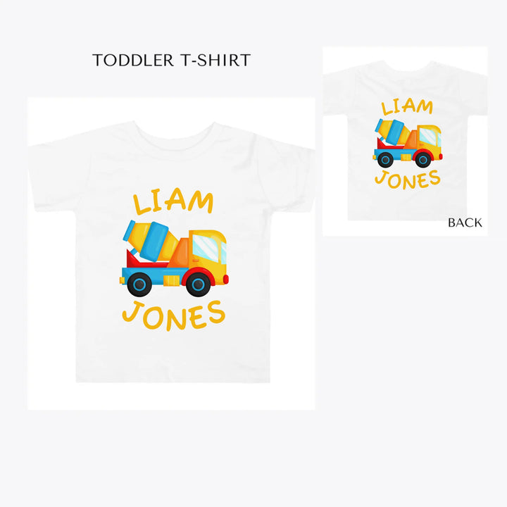 Construction-Trucks-toddler-custom-t-shirt-artfulane