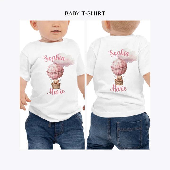 Teddy-Bear-Hot-Air-Balloon-personalized-baby-t-shirt-artfulane