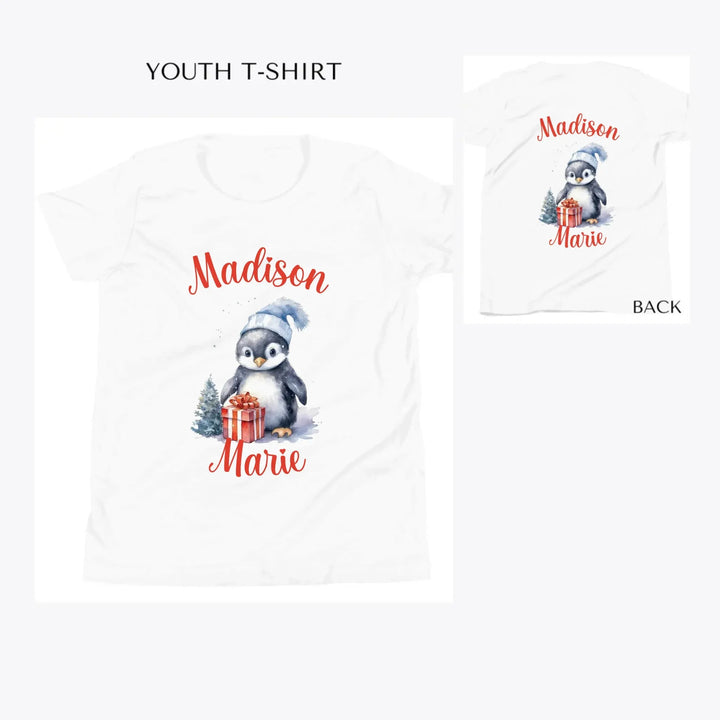 christmas-penguins-custom-youth-t-shirt-artfulane