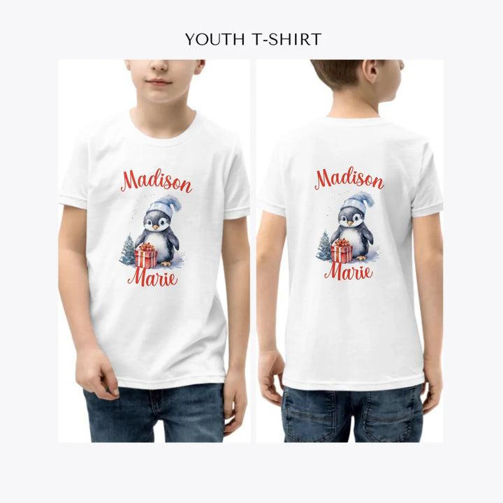 christmas-penguins-custom-youth-boy-t-shirt-artfulane