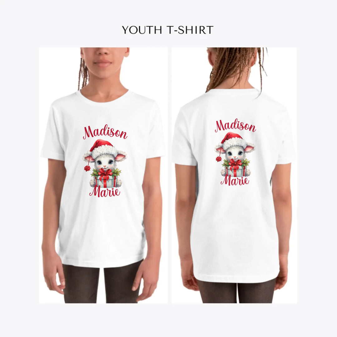 christmas-animals-personalized-youth-t-shirt-artfulane