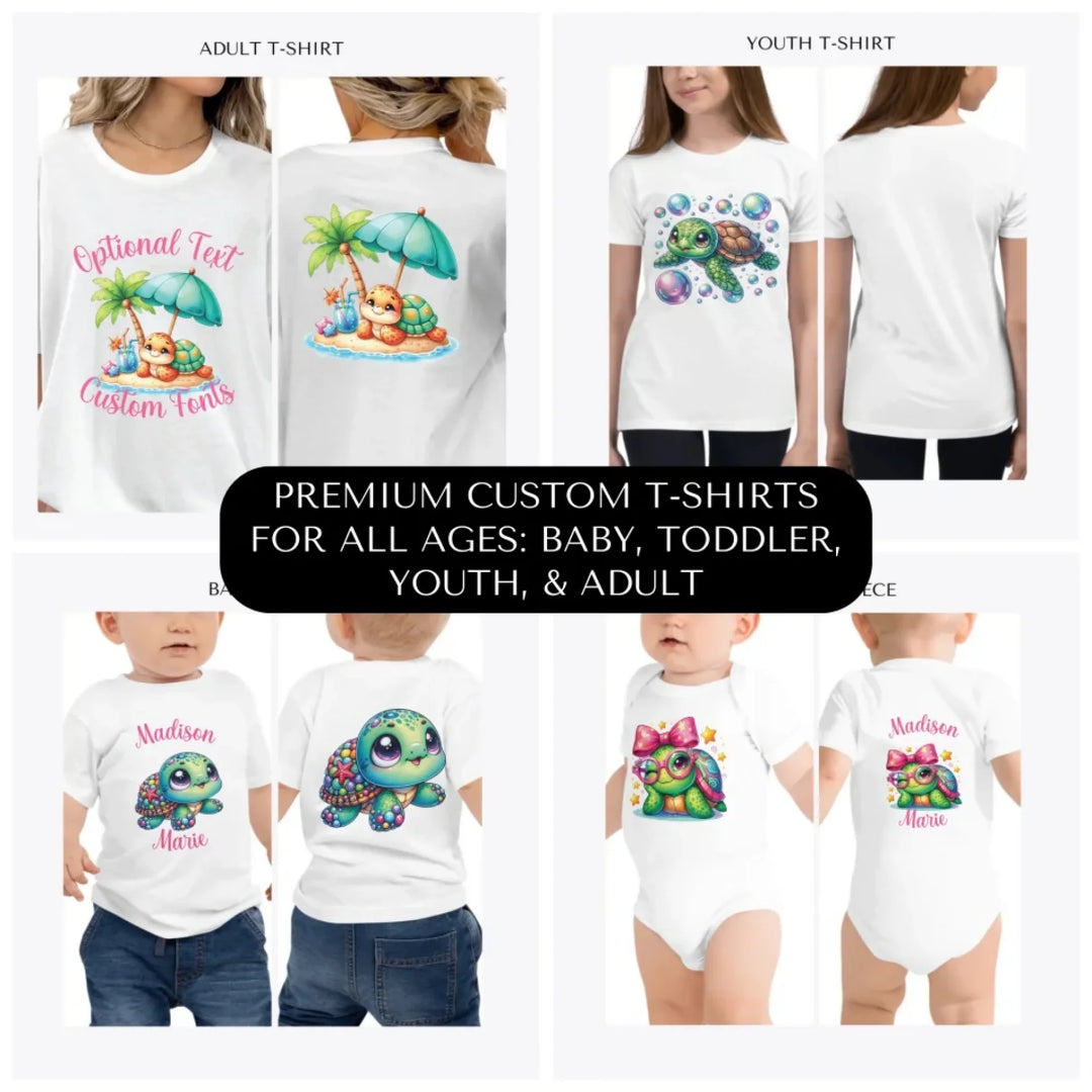 cute-summer-baby-turtles-premium-custom-t-shirts-all-ages-artfulane