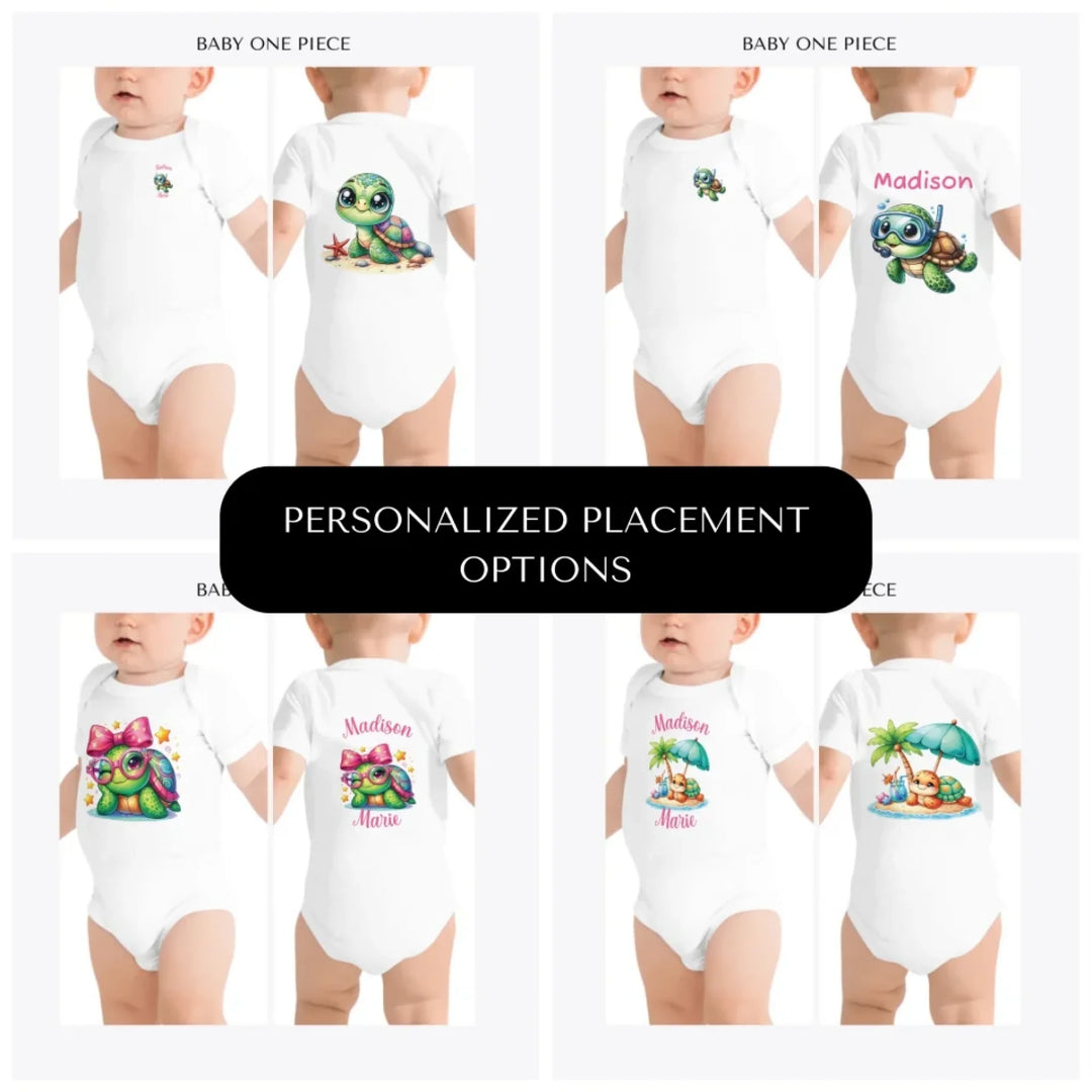 cute-summer-baby-turtles-custom-baby-onesie-design-placement-front-back-pocket-artfulane