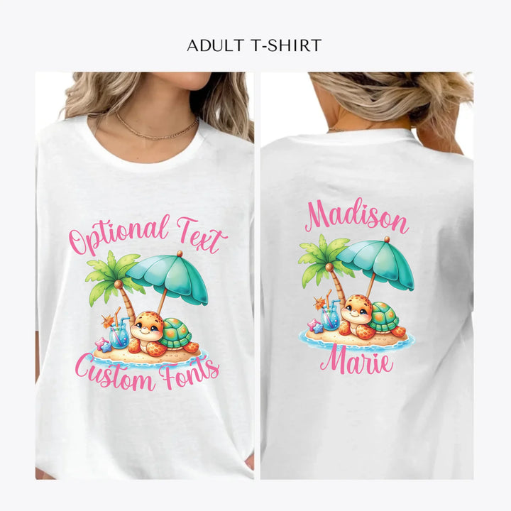 cute-summer-baby-turtles-personalized-women-unisex-adult-t-shirt-artfulane
