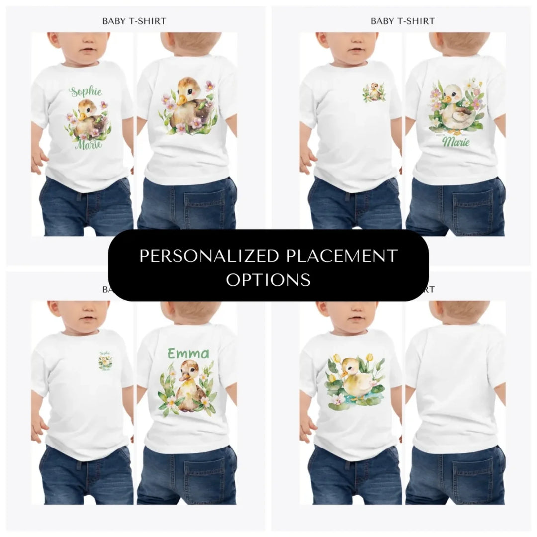 watercolor-spring-ducks-custom-baby-t-shirt-design-placement-front-back-pocket-artfulane