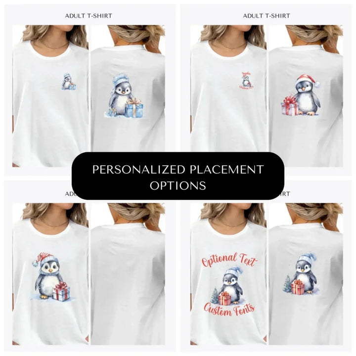 christmas-penguins-custom-adult-t-shirt-design-placement-front-back-pocket-artfulane
