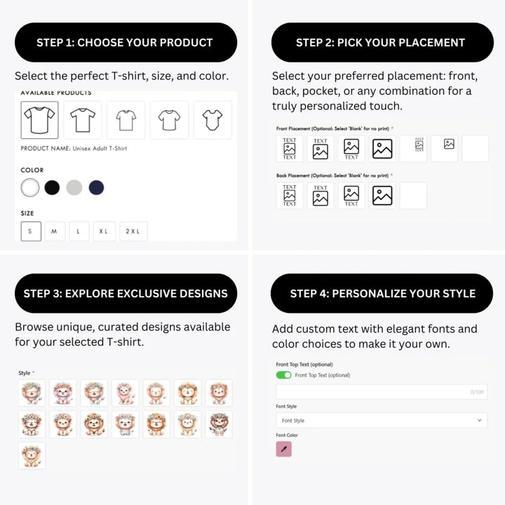 how-to-design-custom-pastel-boho-lions-t-shirt-personalization-options-artfulane