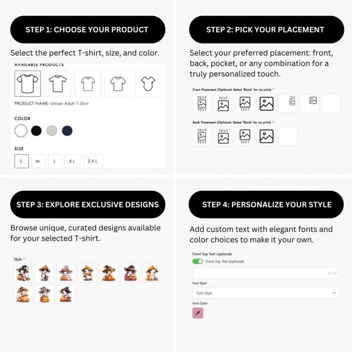 how-to-design-custom-Halloween-Cows-t-shirt-personalization-options-artfulane