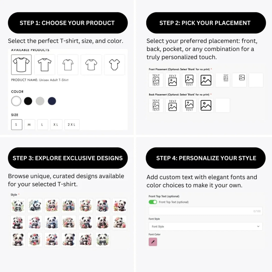 how-to-design-custom-Cute-Baby-Panda-t-shirt-personalization-options-artfulane