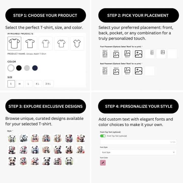 how-to-design-custom-Cute-Baby-Panda-t-shirt-personalization-options-artfulane