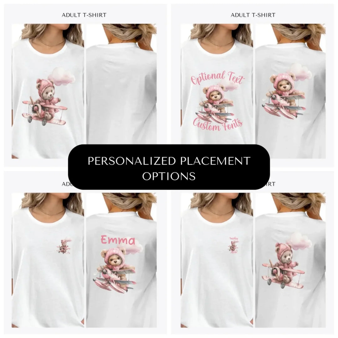 Watercolor-Teddy-Bear-Flying-Airplane-custom-adult-t-shirt-design-placement-front-back-pocket-artfulane