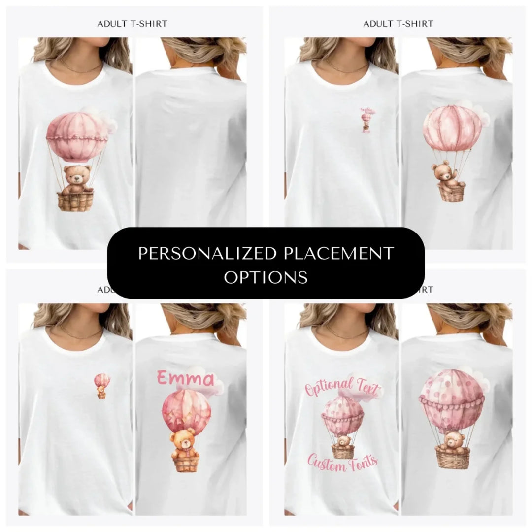 Teddy-Bear-Hot-Air-Balloon-custom-adult-t-shirt-design-placement-front-back-pocket-artfulane