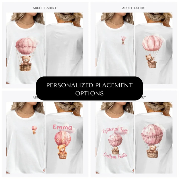 Teddy-Bear-Hot-Air-Balloon-custom-adult-t-shirt-design-placement-front-back-pocket-artfulane