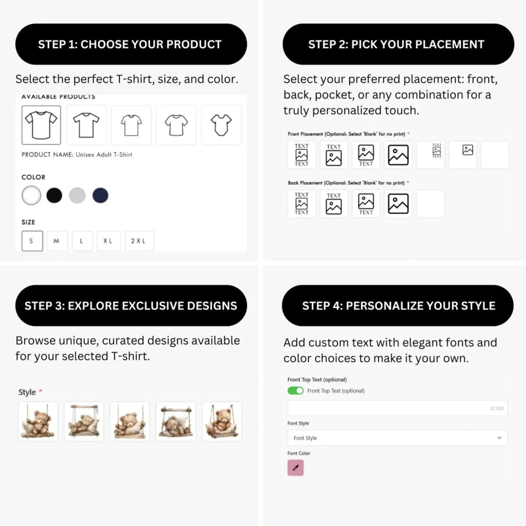 how-to-design-custom-Brown-Teddy-Bear-on-Swing-t-shirt-personalization-options-artfulane