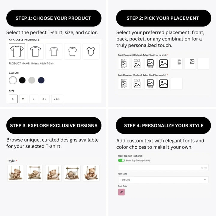 how-to-design-custom-Brown-Teddy-Bear-on-Swing-t-shirt-personalization-options-artfulane