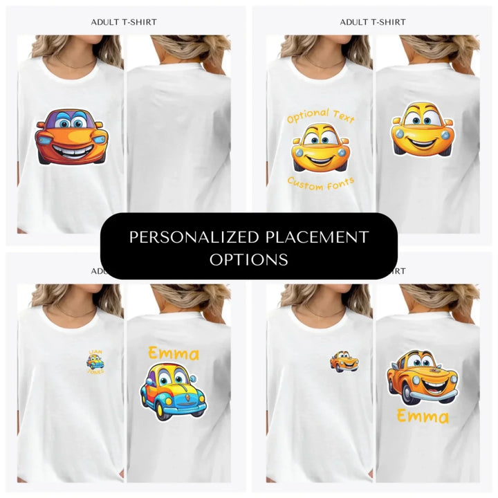 Smiling-Cars-custom-adult-t-shirt-design-placement-front-back-pocket-artfulane