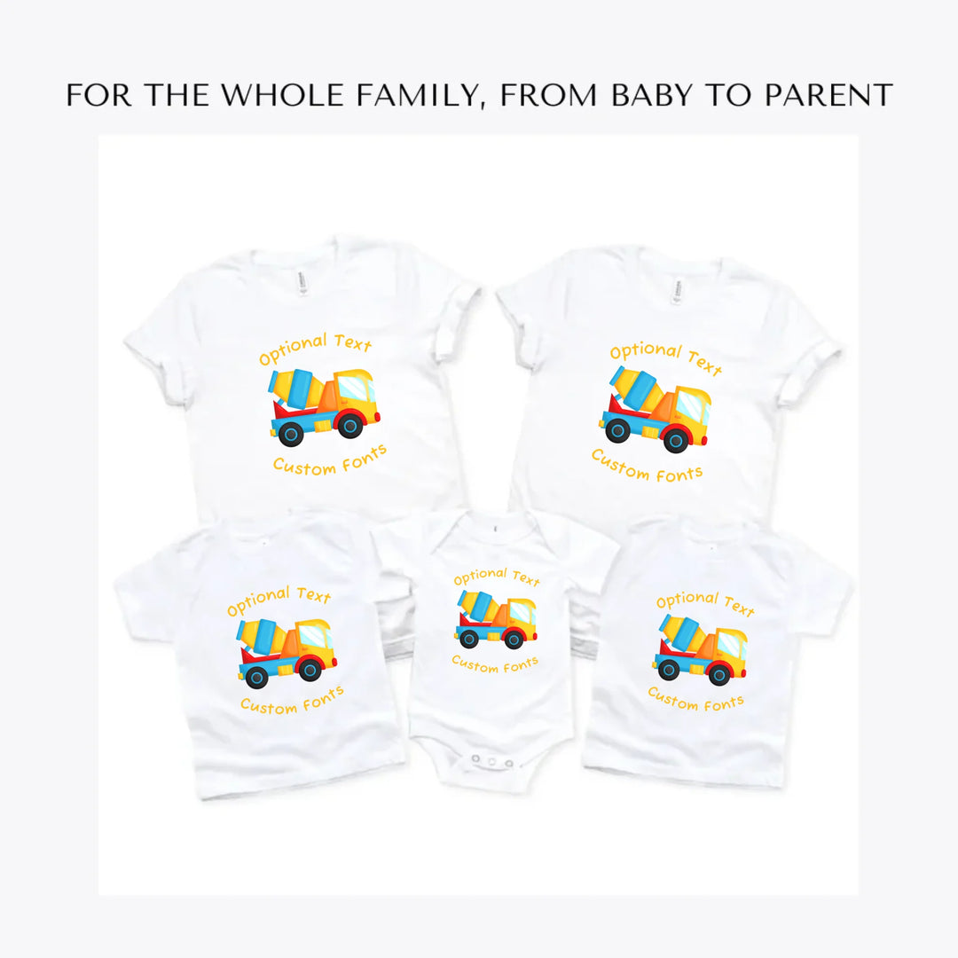 Construction-Trucks-custom-t-shirts-adult-youth-toddler-baby-sizes-artfulane