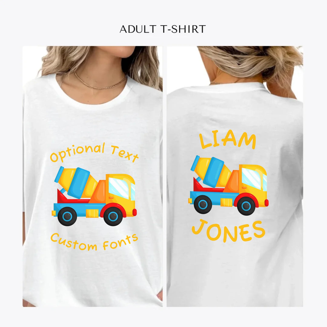 Construction-Trucks-personalized-women-unisex-adult-t-shirt-artfulane