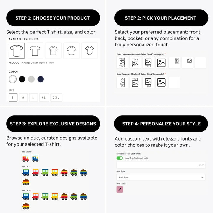 how-to-design-custom-Build-Your-Own-Train-t-shirt-personalization-options-artfulane