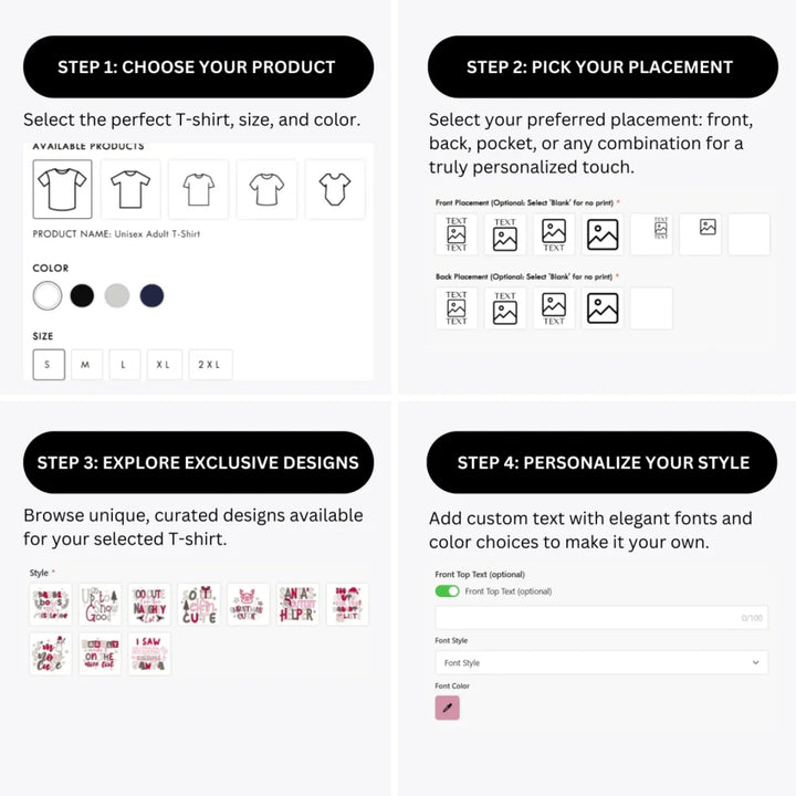 how-to-design-custom-Baby-Christmas-Quotes-t-shirt-personalization-options-artfulane