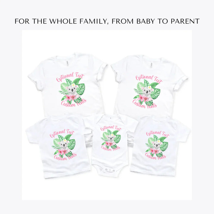 Watercolor-Baby-Tropical-Animal-custom-t-shirts-adult-youth-toddler-baby-sizes-artfulane