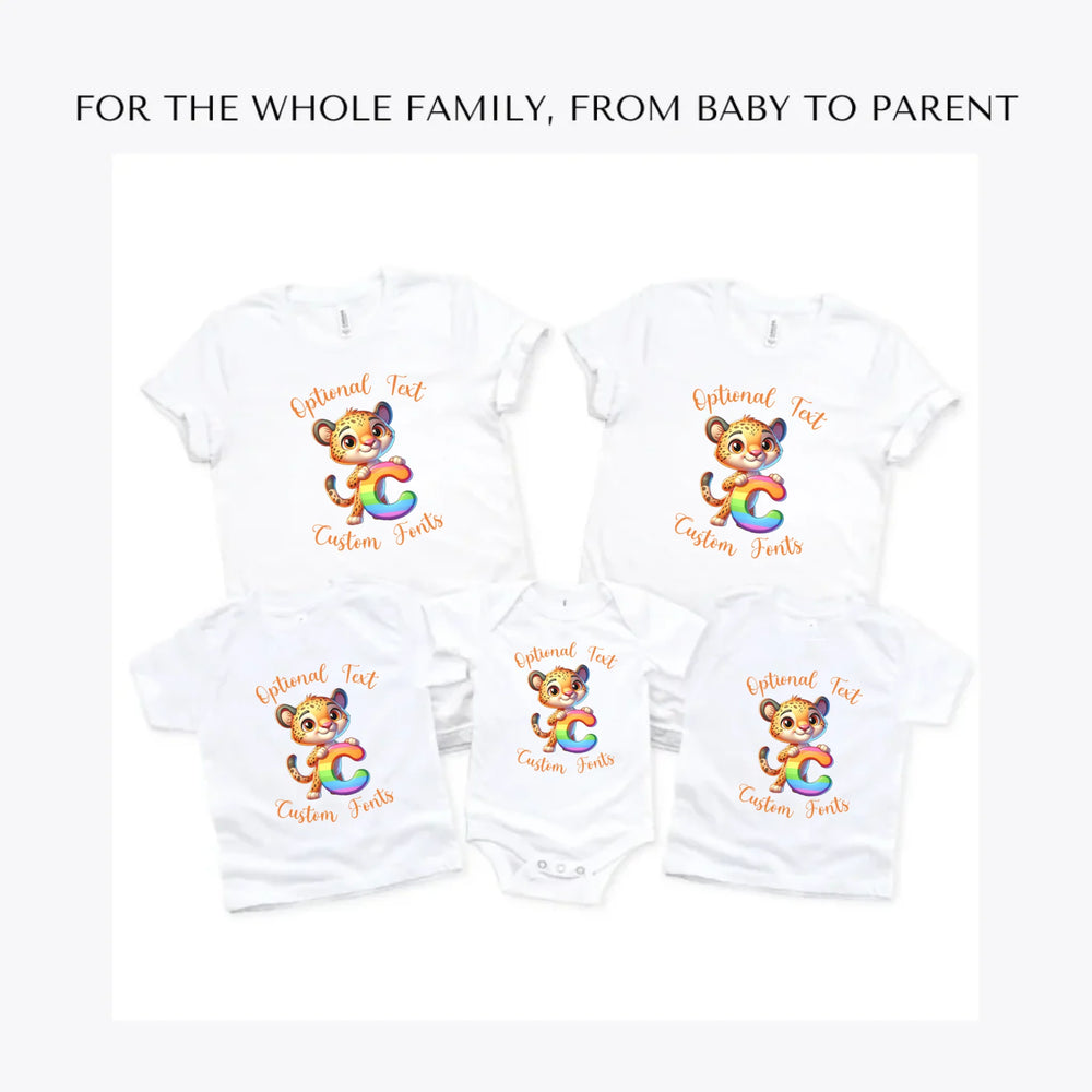 Animal-Rainbow-Letter-custom-t-shirts-adult-youth-toddler-baby-sizes-artfulane