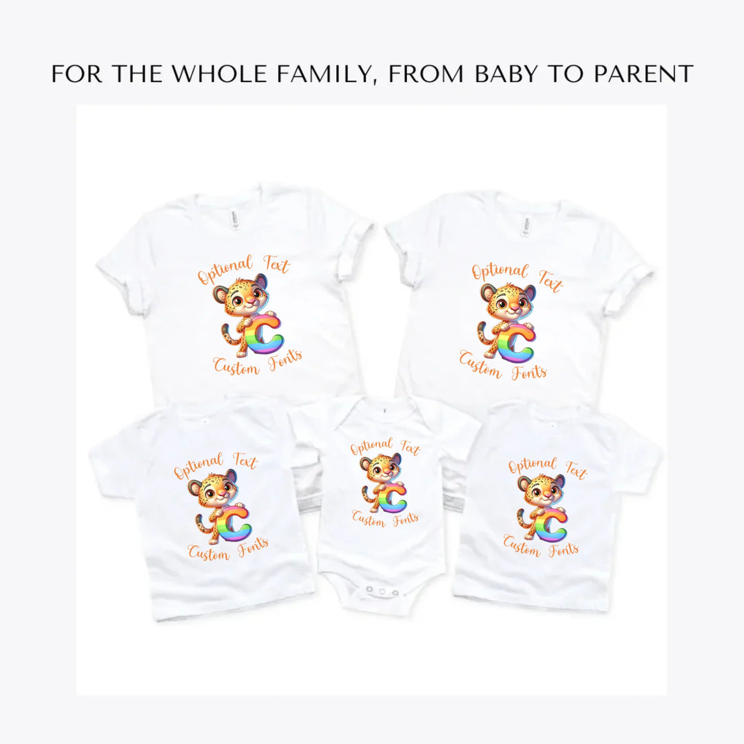 Animal-Rainbow-Letter-custom-t-shirts-adult-youth-toddler-baby-sizes-artfulane