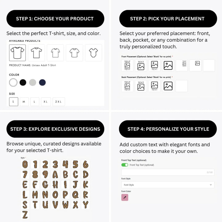 how-to-design-custom-Cheetah-Pattern-Letter-Initial-t-shirt-personalization-options-artfulane