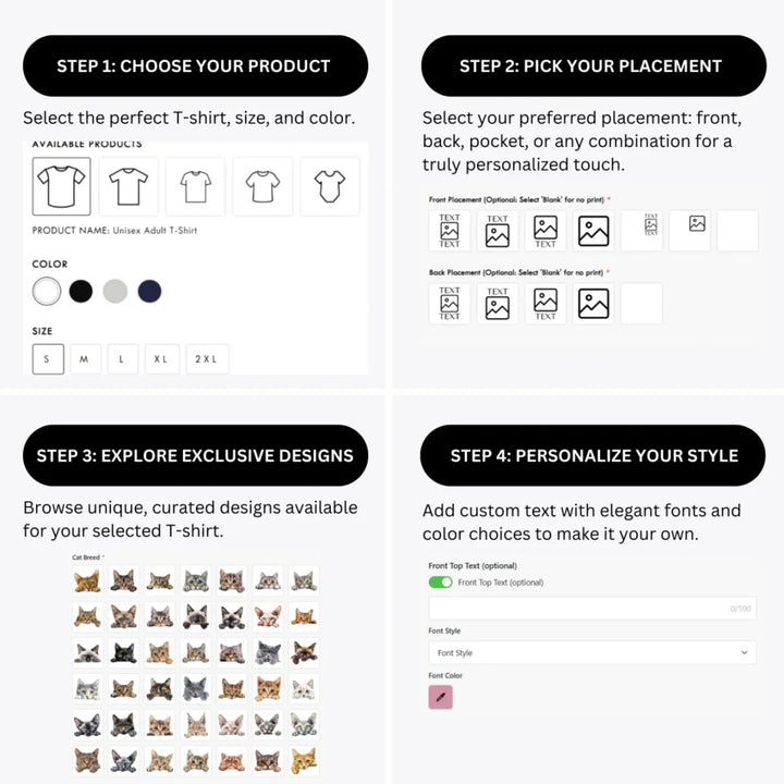 how-to-design-custom-Cat-Breed-Peeking-t-shirt-personalization-options-artfulane