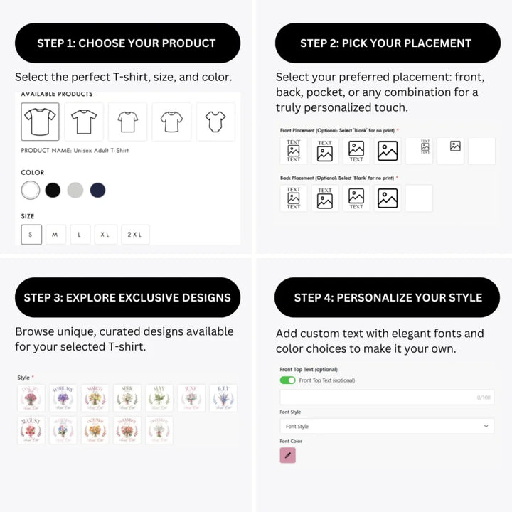 how-to-design-custom-Birth-Month-Flower-Social-Club-t-shirt-personalization-options-artfulane