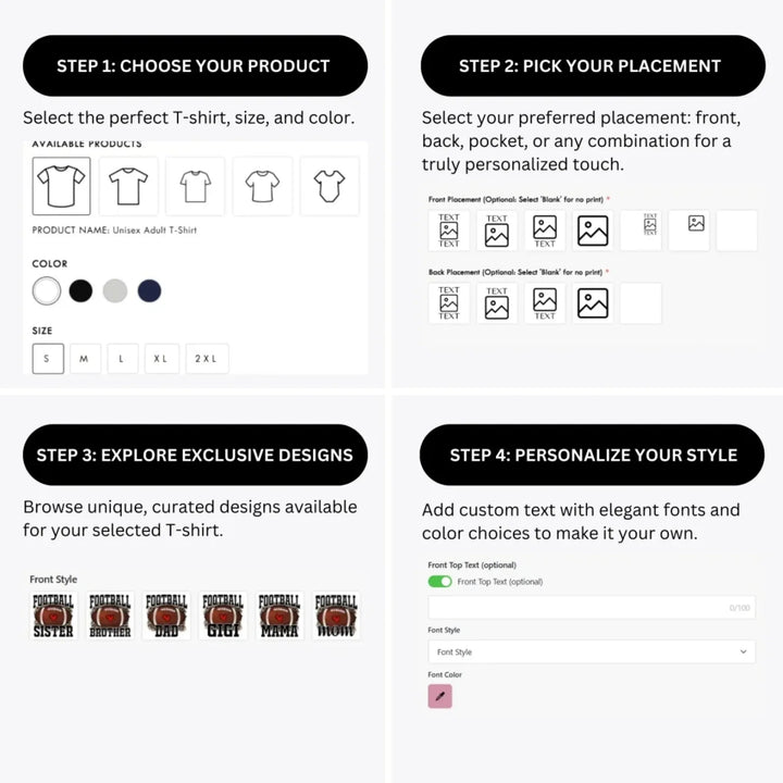 how-to-design-custom-Love-Football-Family-t-shirt-personalization-options-artfulane