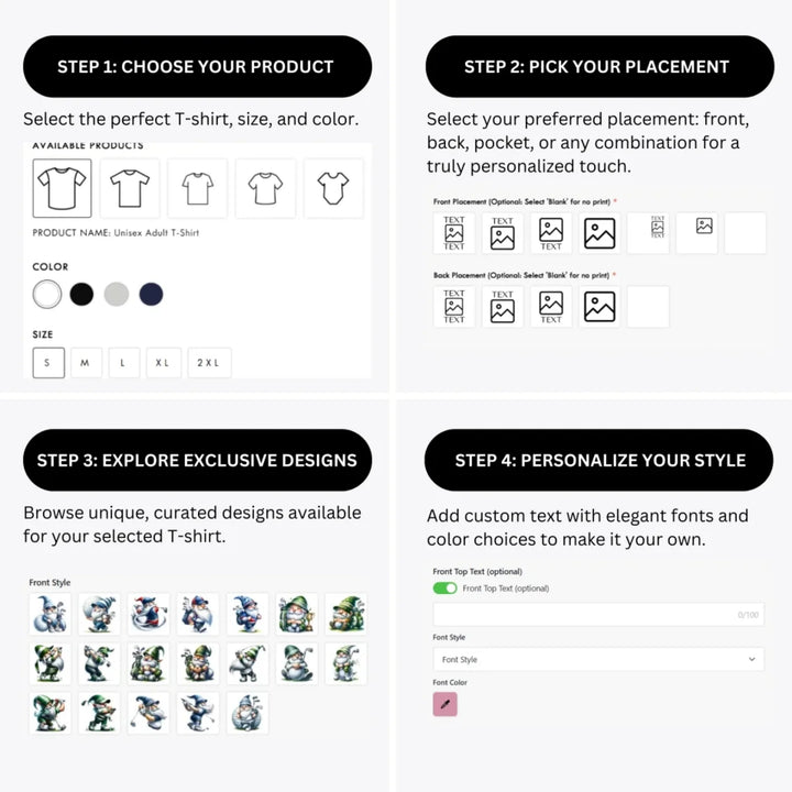 how-to-design-custom-Golf-Gnomes-t-shirt-personalization-options-artfulane