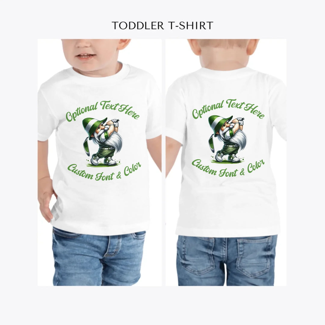 Golf-Gnomes-personalized-toddler-t-shirt-artfulane