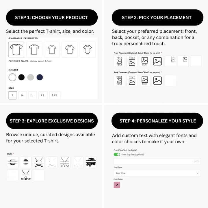 how-to-design-custom-Golf-Monogram-t-shirt-personalization-options-artfulane