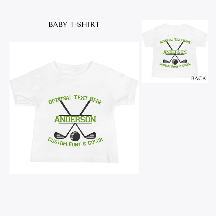Golf-Monogram-custom-baby-t-shirt-artfulane