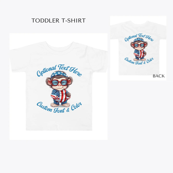 Patriotic-Cute-Animals-toddler-custom-t-shirt-artfulane