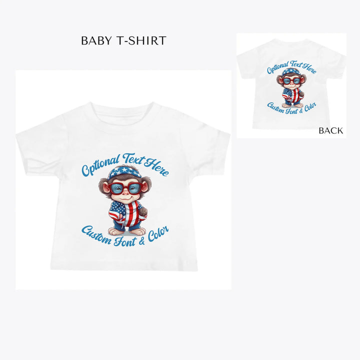 Patriotic-Cute-Animals-custom-baby-t-shirt-artfulane