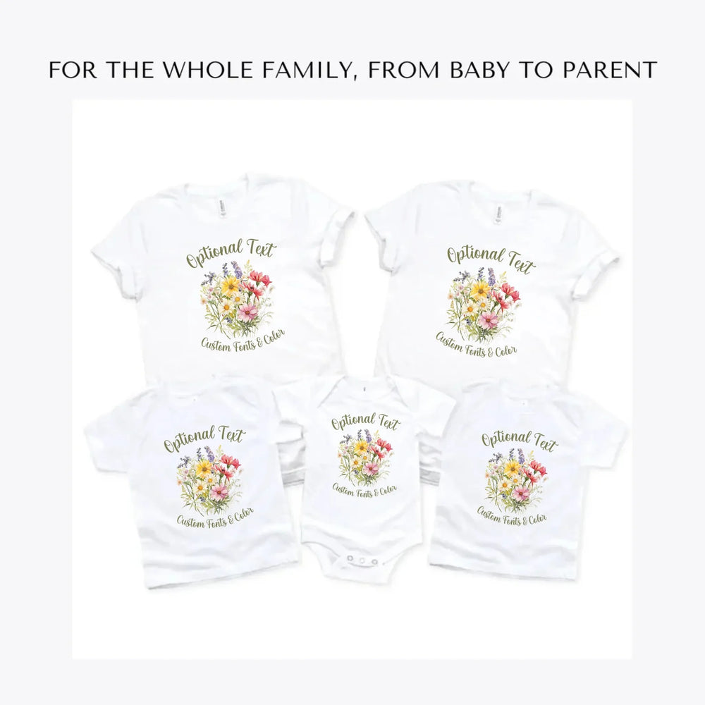 Watercolor-Wildflower-Bouquet-custom-t-shirts-adult-youth-toddler-baby-sizes-artfulane