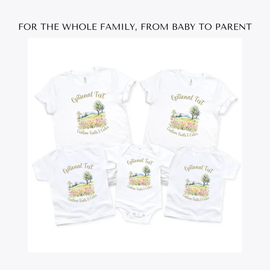 Watercolor-Spring-custom-t-shirts-adult-youth-toddler-baby-sizes-artfulane