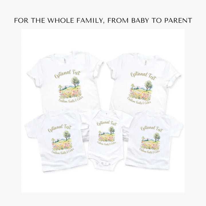 Watercolor-Spring-custom-t-shirts-adult-youth-toddler-baby-sizes-artfulane
