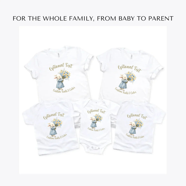Floral-Spring-Woodland-Animal-custom-t-shirts-adult-youth-toddler-baby-sizes-artfulane