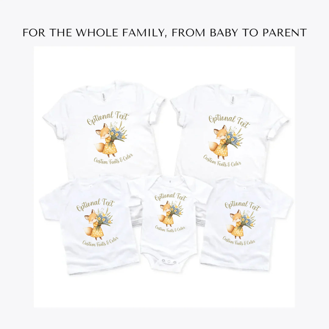 Yellow-Spring-Woodland-Animal-custom-t-shirts-adult-youth-toddler-baby-sizes-artfulane