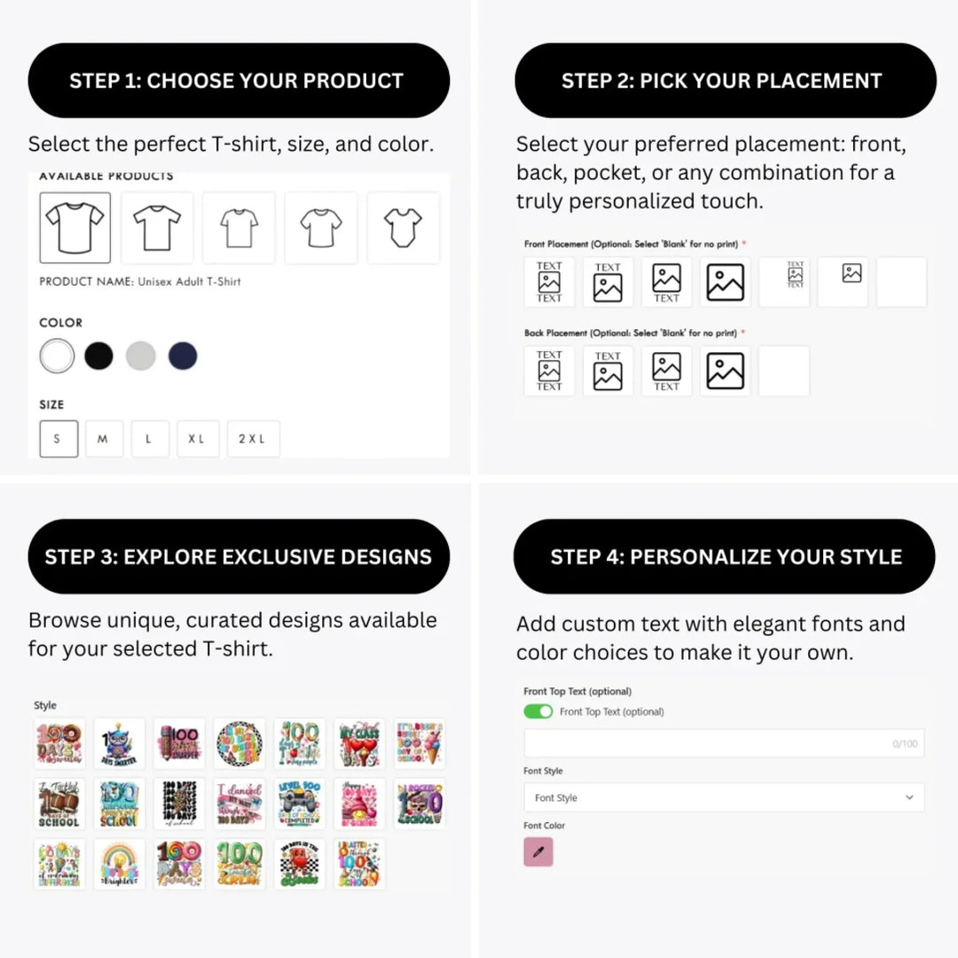 how-to-design-custom-100-Days-of-School-t-shirt-personalization-options-artfulane